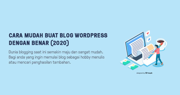 buat blog wordpress